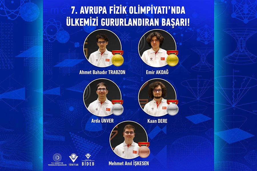 Avrupa Fizik Olimpiyatı’ndan 5 Madalyayla Döndüler